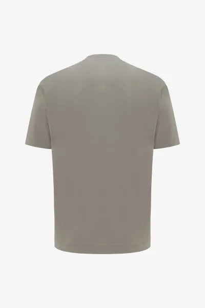 Gemerceriseerd T-shirt | Bruin